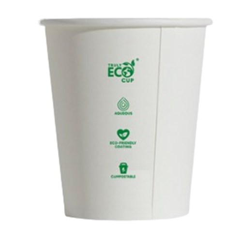 Cups Coffee Single Wall 6oz White ECO x 1000