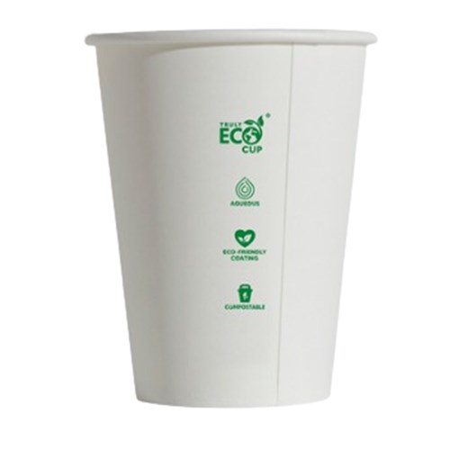 Cups Coffee Single Wall 12oz White ECO x 1000