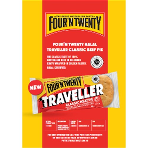 Pies Beef Traveller Halal 24 x 160g