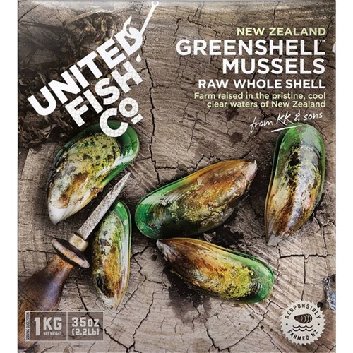 Mussels Whole Green 1kg