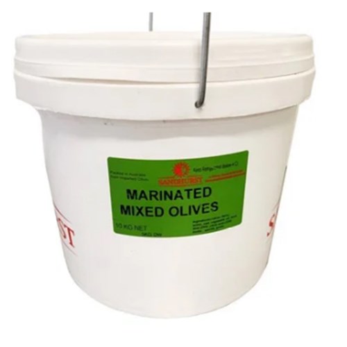 Olives Mixed Marinated Whole 10ltr