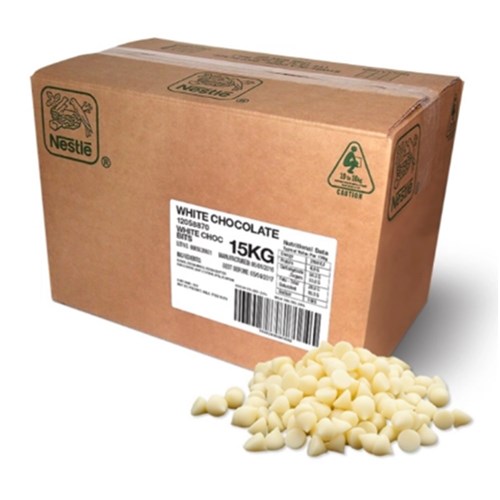 Chocolate WHITE CHOC BITS Couverture 15kg