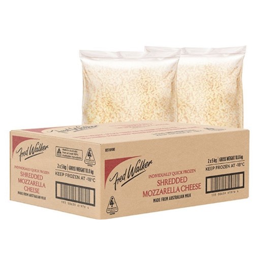 Cheese Mozzarella Shredded FROZEN 2 x 5kg