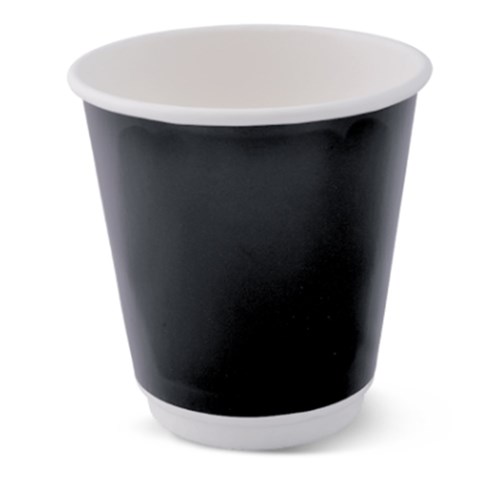 Hot Cup Combo 8oz D/W Black x25