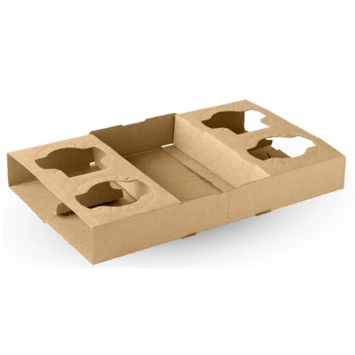 Cardboard 4 Cup Tray x100