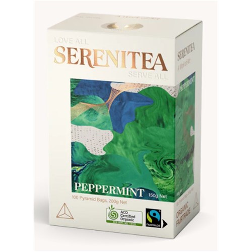 Tea Peppermint Pyramid 100s  (Whole Leaf)