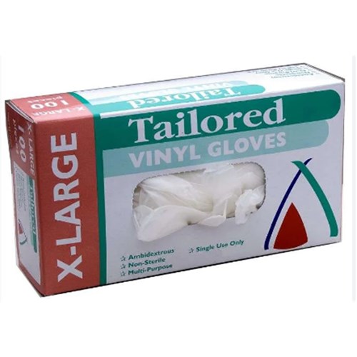 Gloves Vinyl Clear Extra Large x100