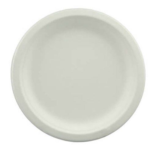 Plate Eco White 7" Round x125