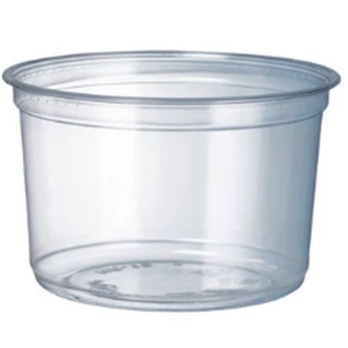 Deli Container Clear PET Round 16oz x500