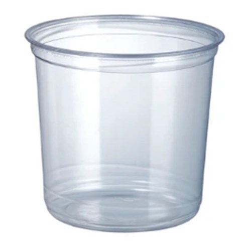Deli Container Clear PET Round 24oz x500