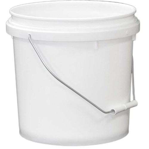 Food Bucket W/handle White 10lt x20