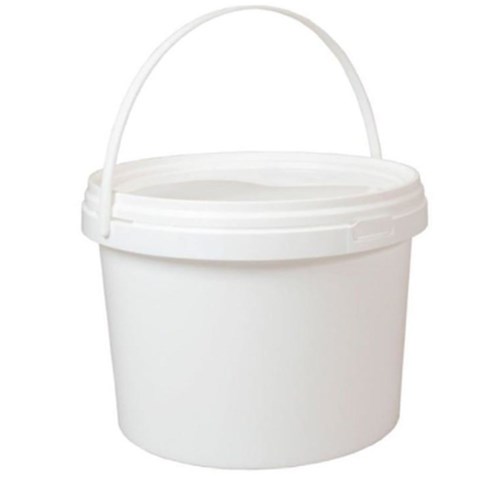 Food Bucket W/Handle White 5lt x45