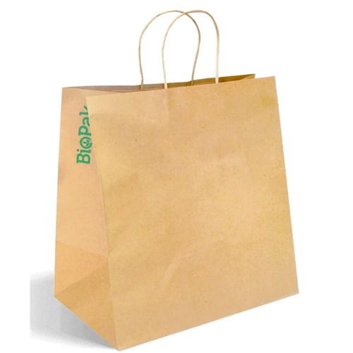 Twist Handle Bag Kraft 370x355x220 x150