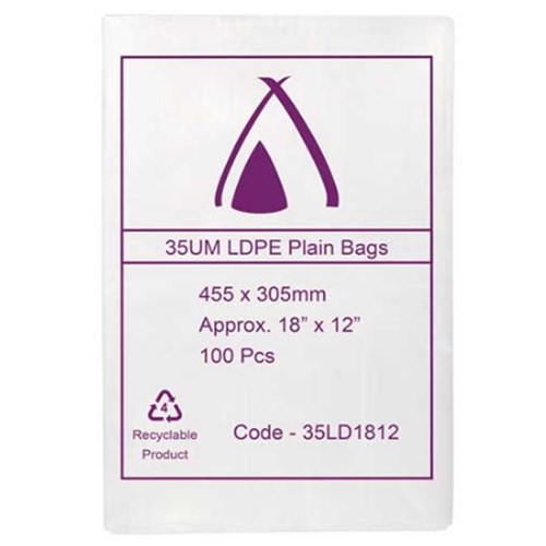 LDPE Bag 455x305mm (Box)