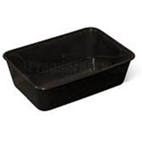 Container Rectangular Black CR500ml x50