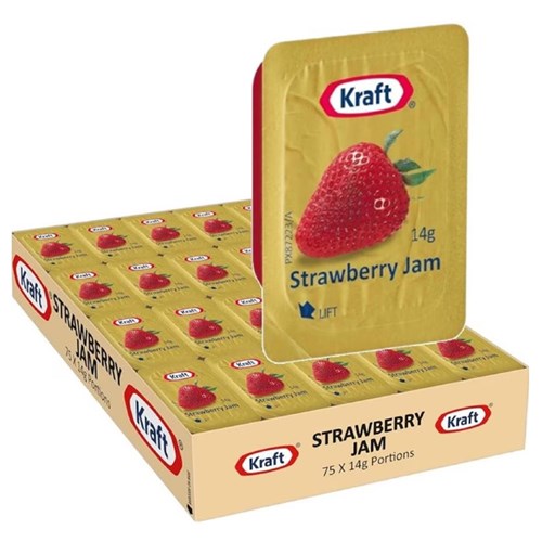 Jam Strawberry Portion Control 75 x 14gm