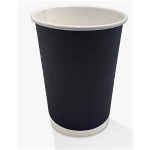 Hot Cup 12oz D/W Black x25