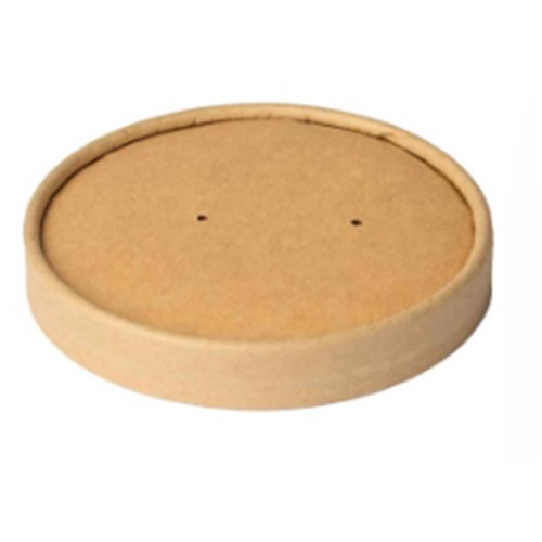Kraft Paper Soup Lid 8/12/16oz x 500