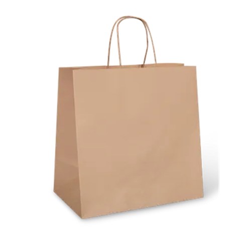 Brown Kraft Flat Handle Bag x 250