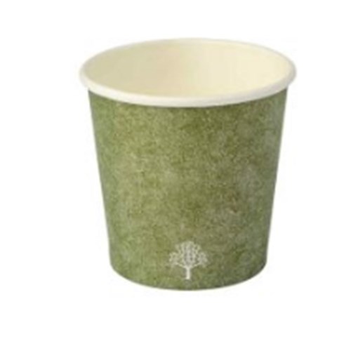 Hot Cup 4oz S/W Green x 50