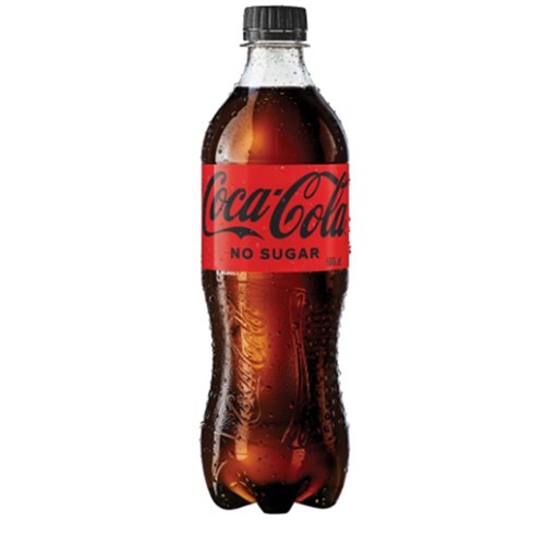 Coke No Sugar Bottle 24 x 600ml