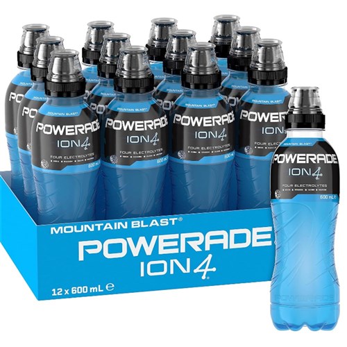 Powerade Mountain Blast 12 x 600ml (Blue)