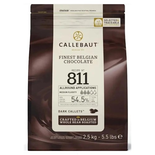 Chocolate Callets 54.5% Dark 2.5kg
