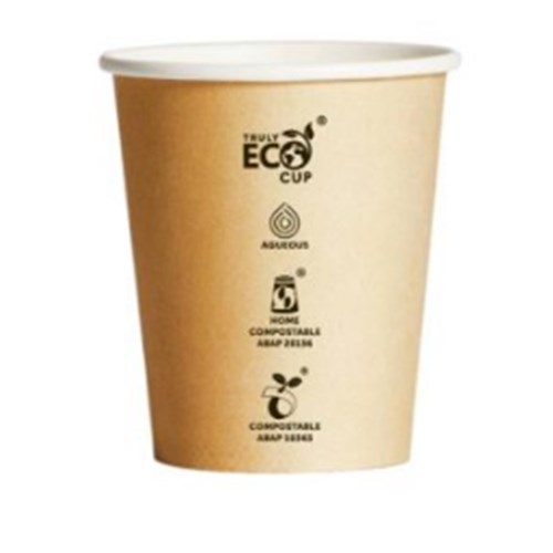 Hot Cup 8oz S/W Kraft Brown x1000