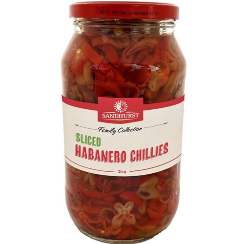 Habanero Chillies Sliced 2kg