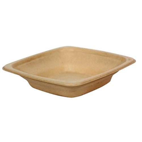 Eco Paper Square Brown Bowl 16oz x 500