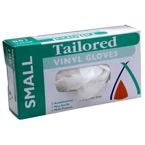 Gloves Vinyl Clear Small x100