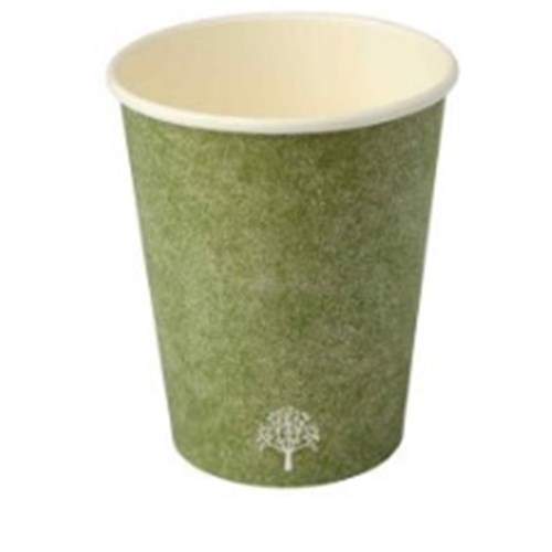 Hot Cup 8oz S/W Green x 50