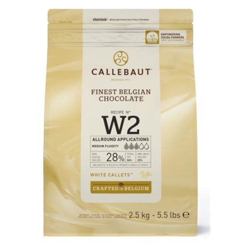 Chocolate Callets 28% White 2.5kg