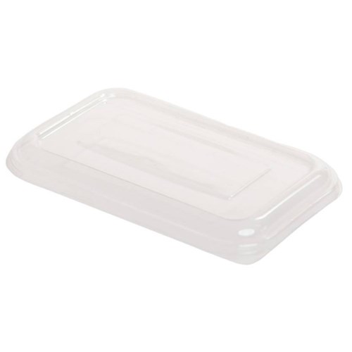 Clear Lid to suit Rect Container Sugarcane x500