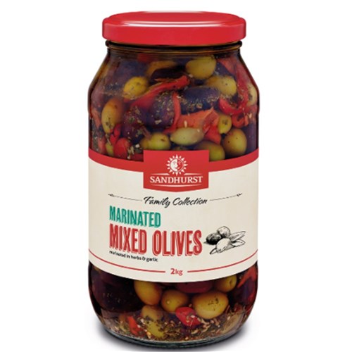 Olives Whole Mixed Marinated x2kg
