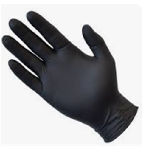 Gloves Nitrile Black Powder Free MEDIUM 100's 
