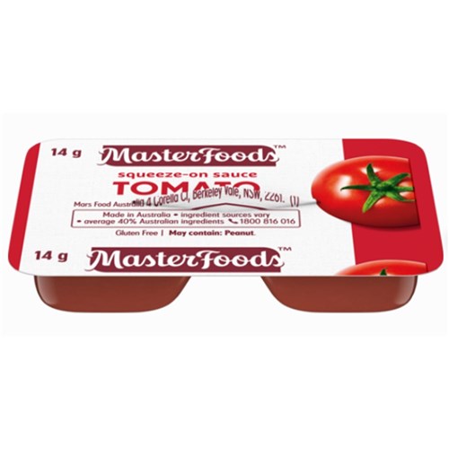 Sauce Tomato Squeeze On 100 x 14g Portion Control