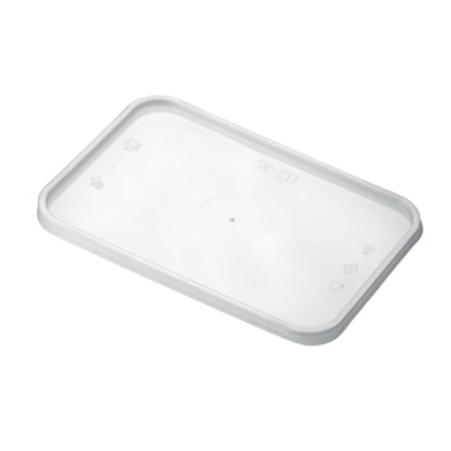 Lid Rectangular Freezer Grade x 500 