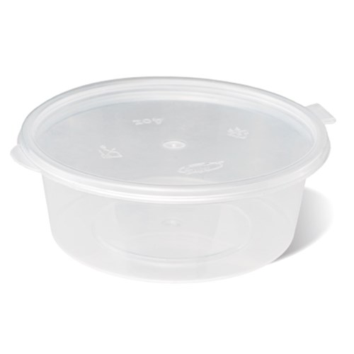 Container Round W/Hinged Lid C4 x 1000 -120ml