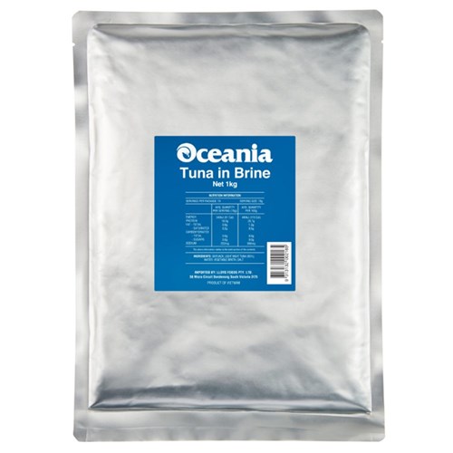 TUNA IN BRINE - POUCH - 1KG