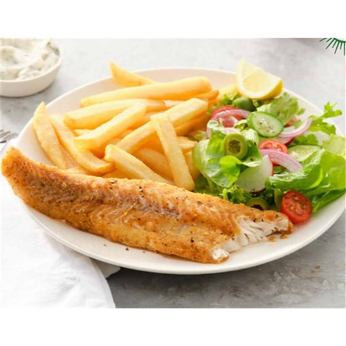 Fish Pollock Fillets Salt & Pep Dusted 120g x 3kg