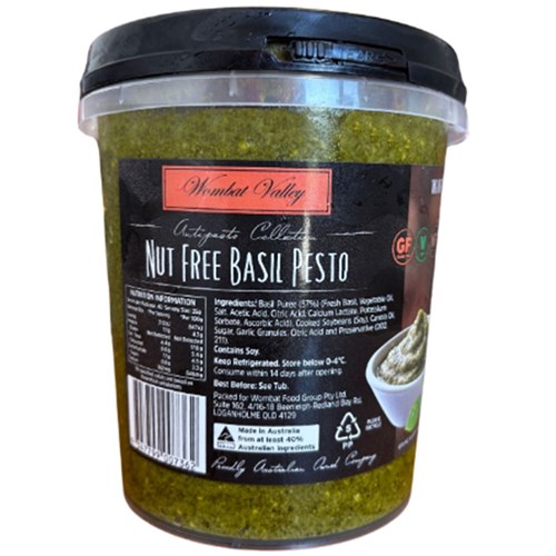 Pesto Basil Nut Free 1kg Gluten Free