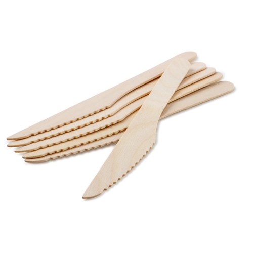 Cutlery Wooden Knife 165mm 100s