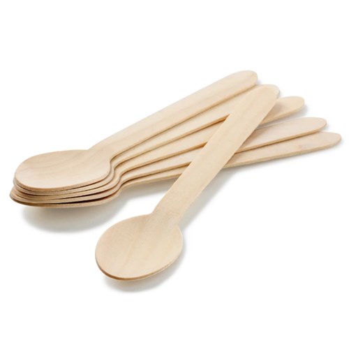 Wooden Dessert Spoons (160mm) x100 