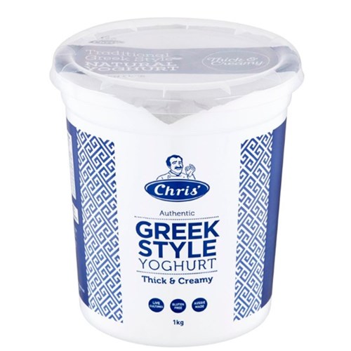 Yoghurt Natural Greek 1kg Gluten Free