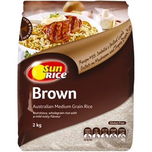 Rice Brown Medium Grain 2kg