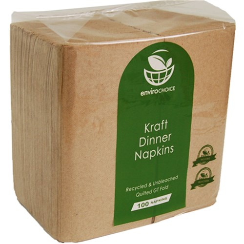 Napkins Quilted Brown Dinner 1000 Kraft
