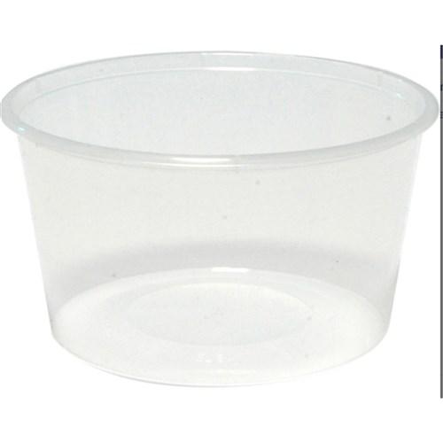Container Round Clear Plastic 450ml/16oz 50s