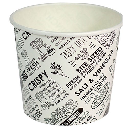 Chip Cups Paper 8oz 50s DELI PRINT