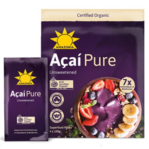 Acai Pure Organic Superfood 4 x 100g